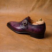 Purple patina single monkstrap
