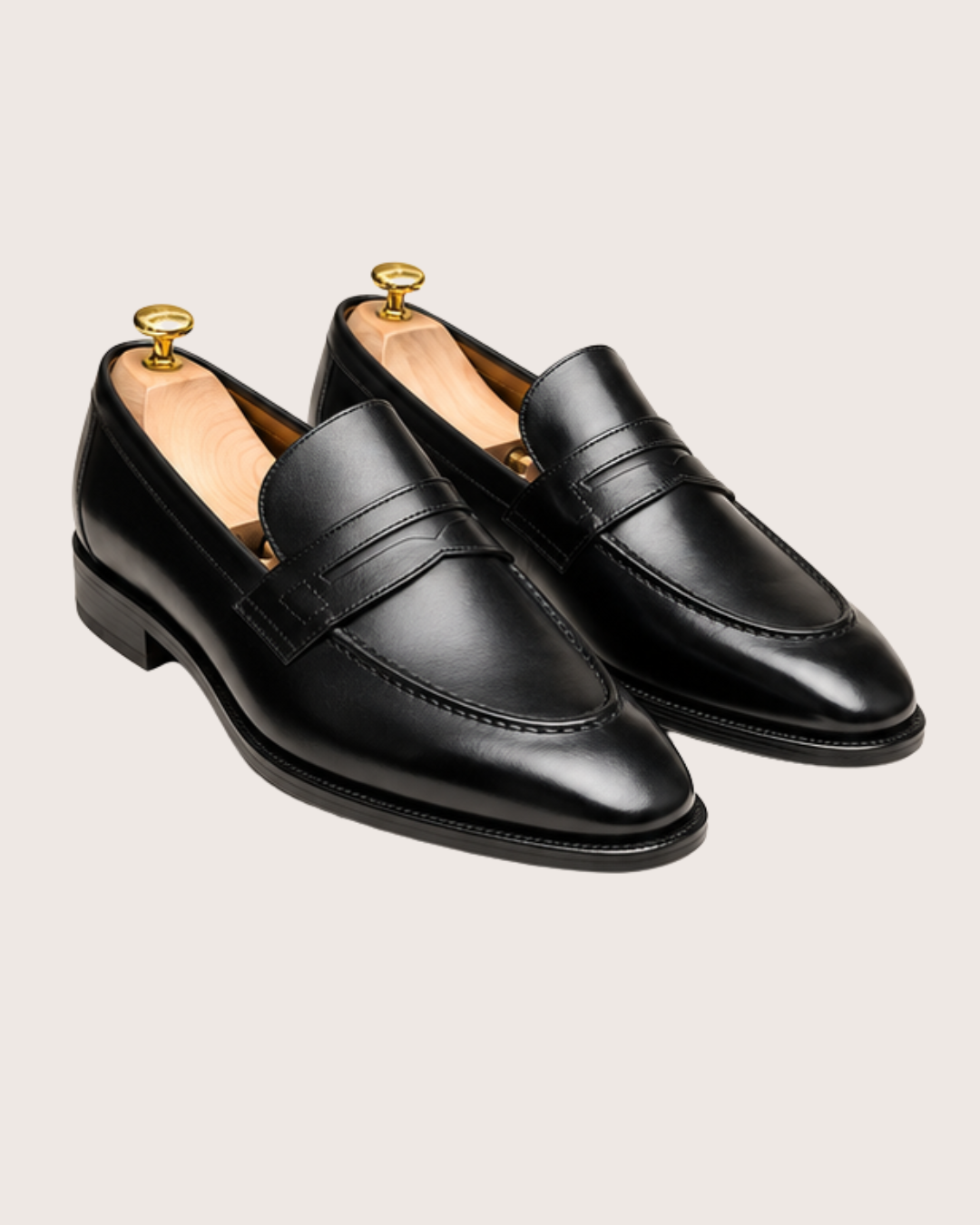 Black penny loafers