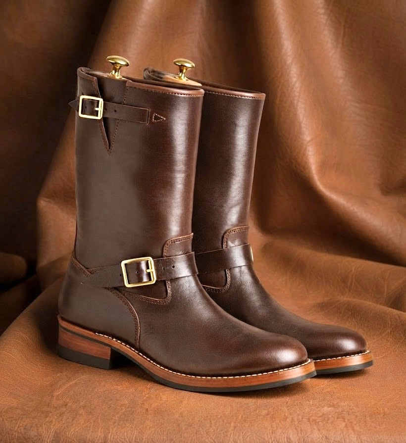 Brown Biker Boots