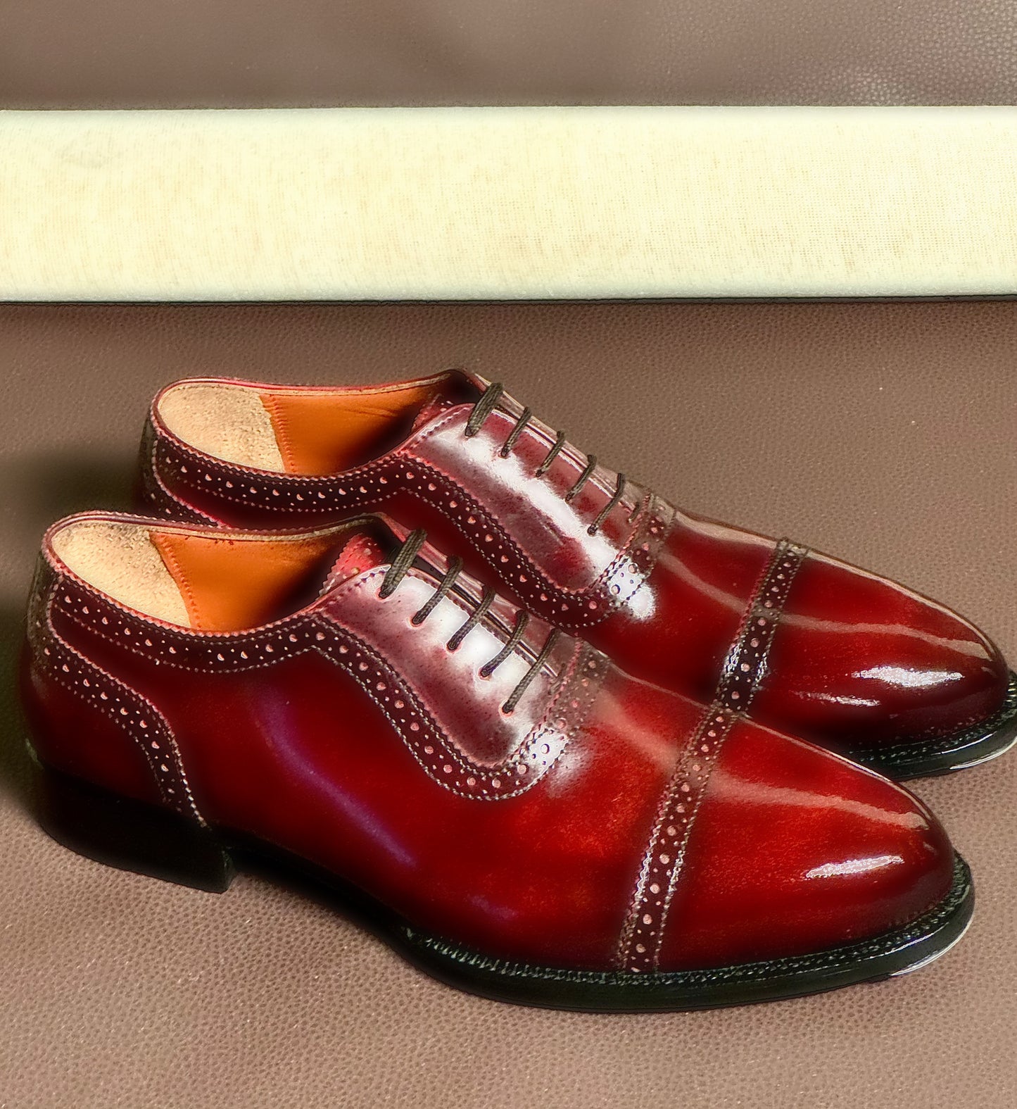 Burgundy oxford