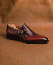 Red & black Tassels Monkstrap