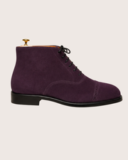 Purple oxford chukka boots