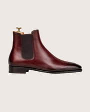 Burgundy Chelsea boots
