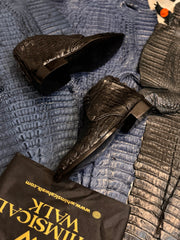 Black Alligator Boots