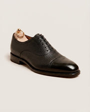 Black Grain Leather Oxford