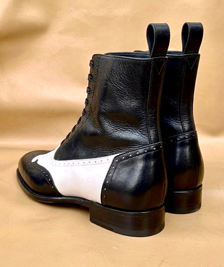 Black spectator Boots