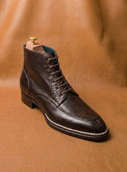 Brown Norwegian Stitch Derby Boots