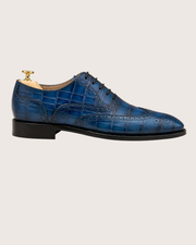 Blue wingtip oxford
