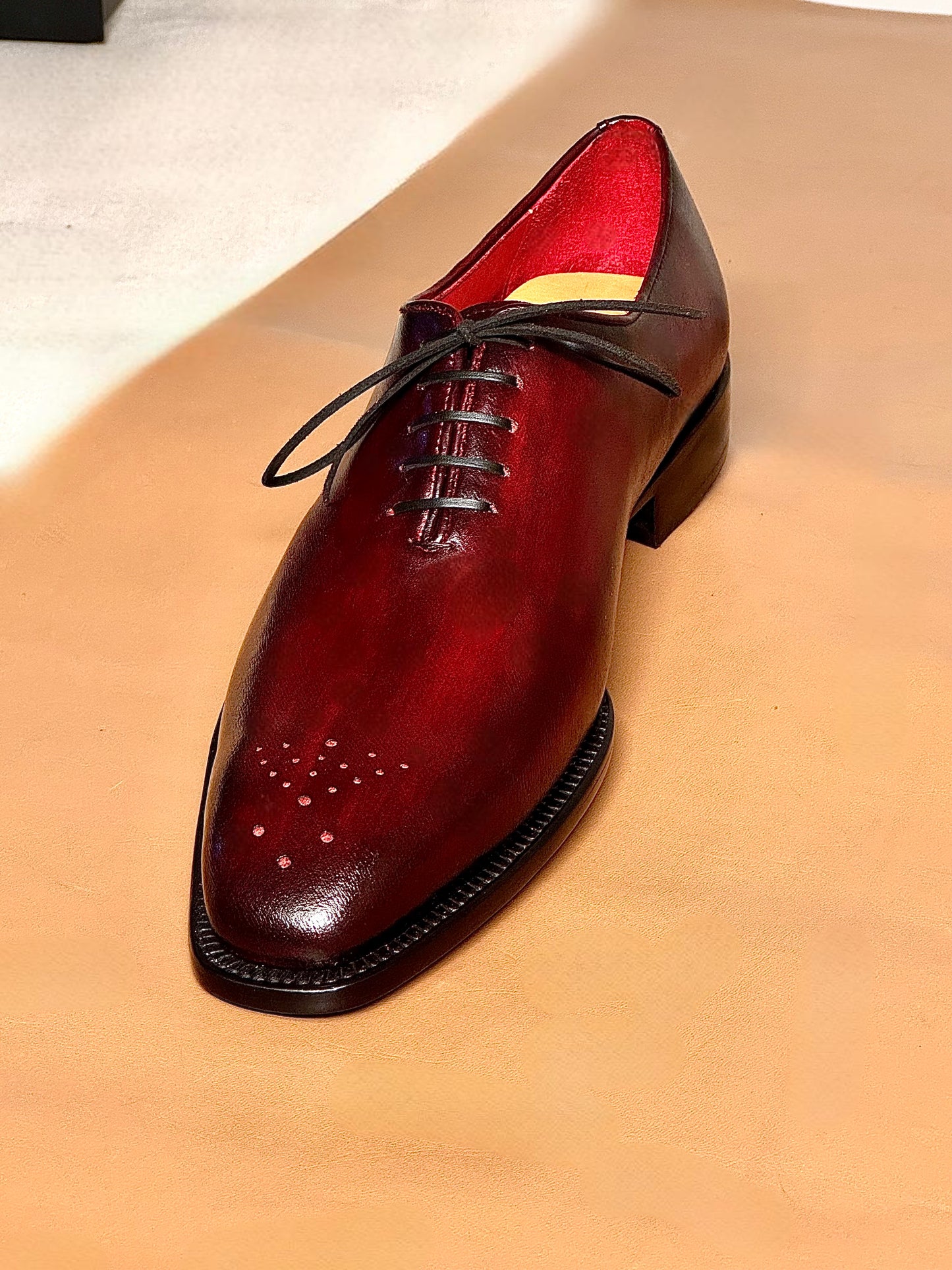 Red Medallion Wholecut Oxford