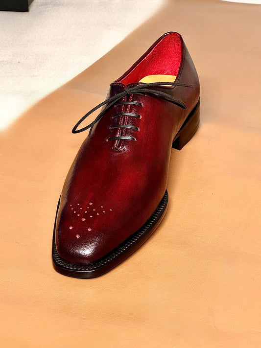 Red Medallion Wholecut Oxford