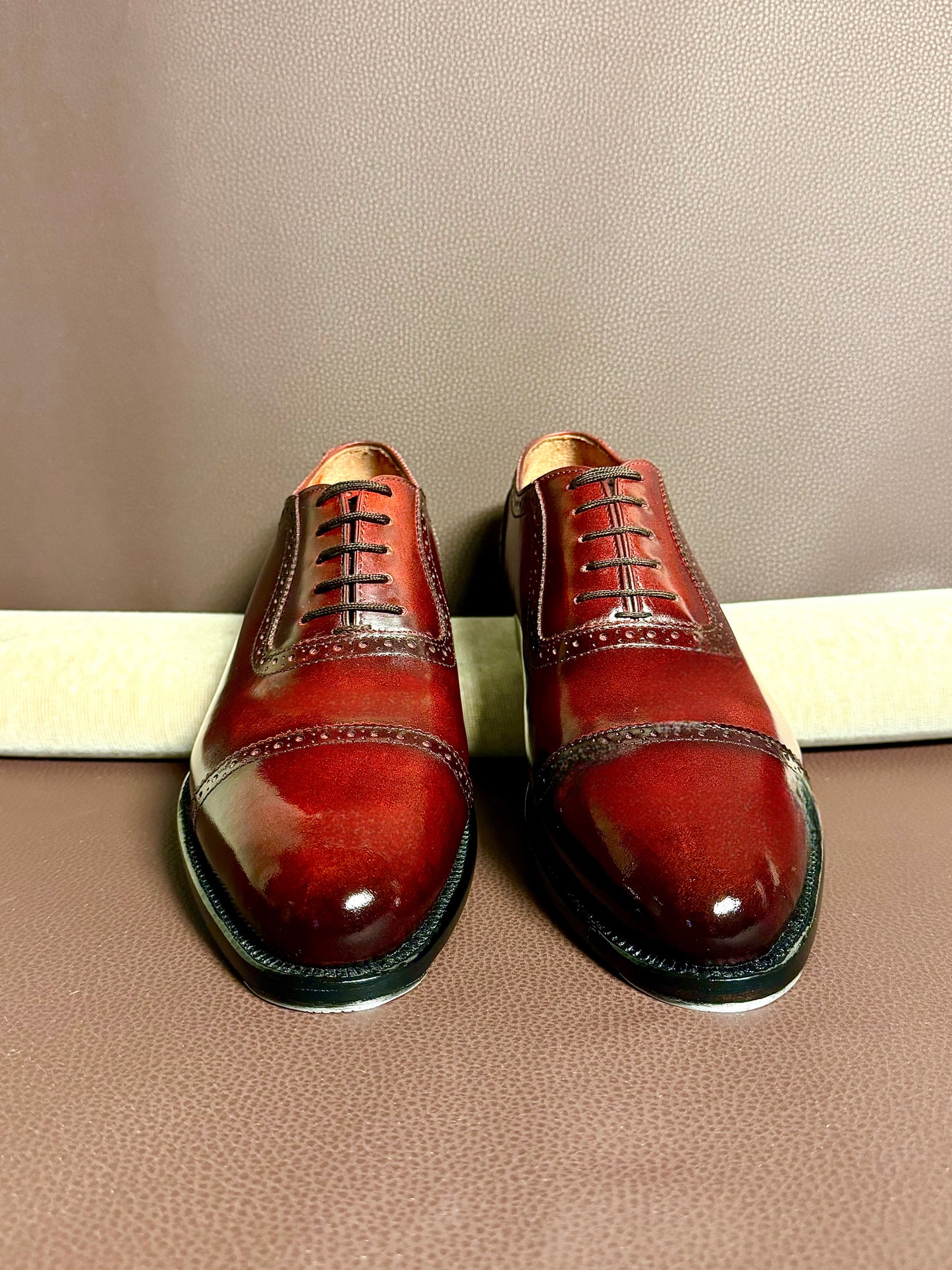 Burgundy oxford