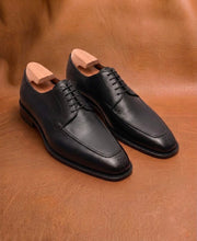 Black Split Toe Derby Shoes for Men