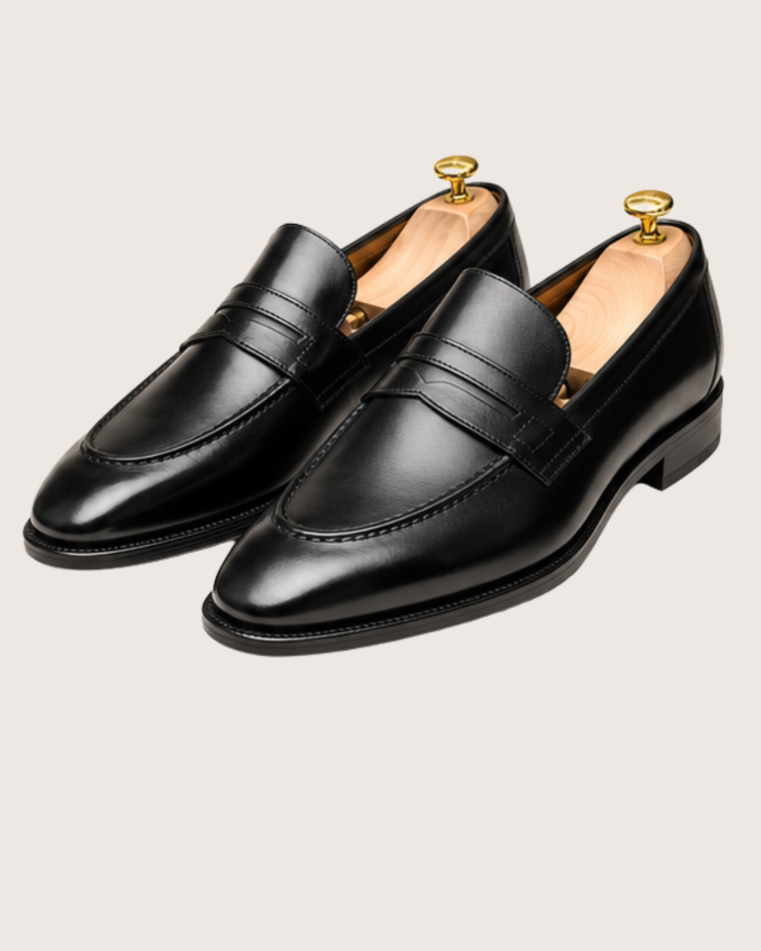 Black penny loafers