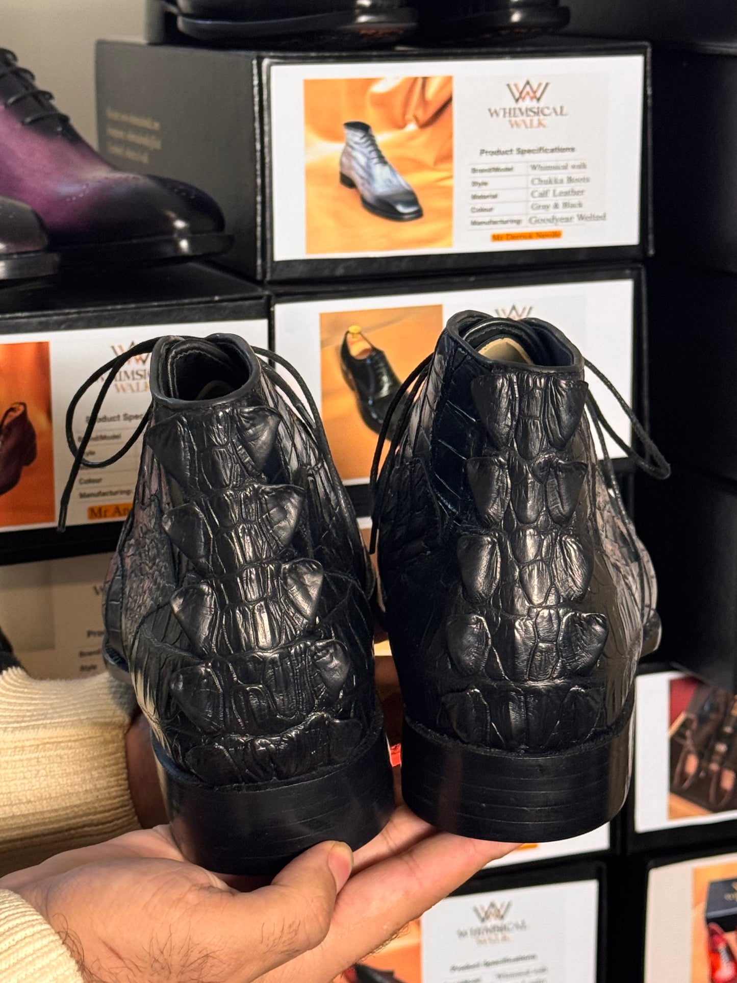 Crocodile chukka boots