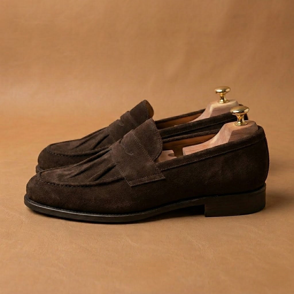 Brown suede mazly Loafers