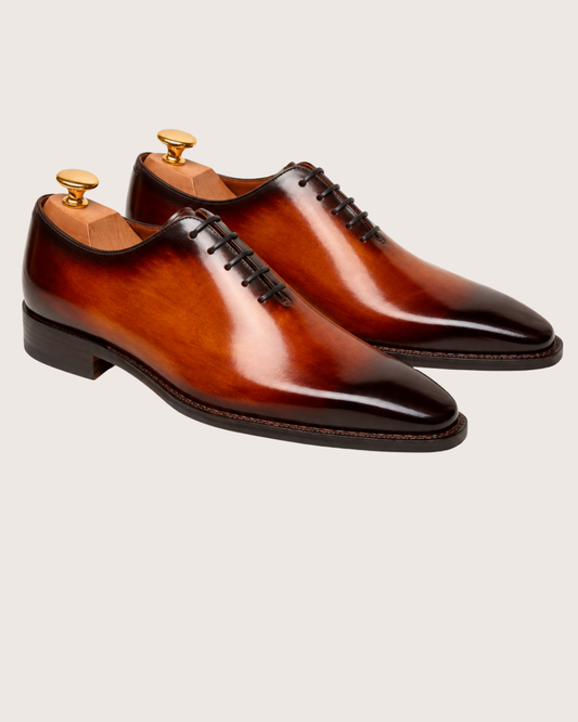 Brown patina whole-cut oxford