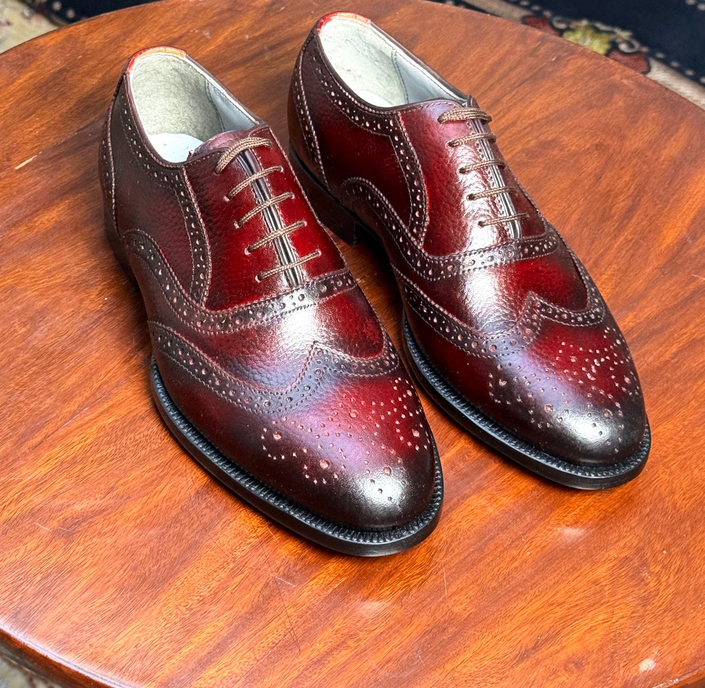 Burgandy grains leather oxford