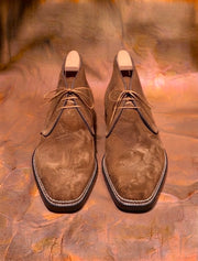 Tan Suede Norwegian Stitched Chukka Boots
