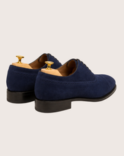 Navy Blue Suede Oxford