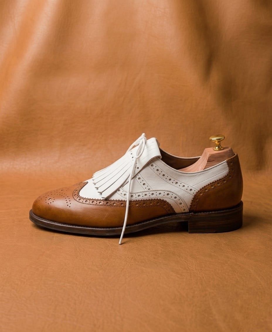 Two-Tone Spectator Kiltie Brogues