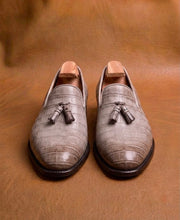 Himalayan Crocodile Tassel Loafers