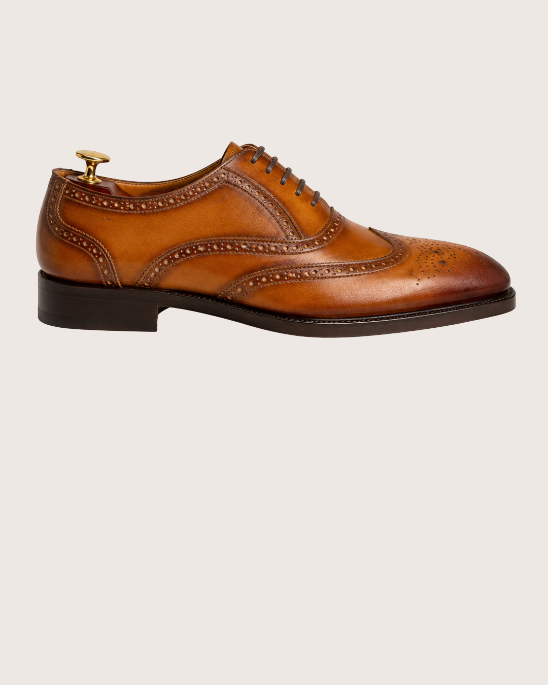 Tan wingtip Oxford