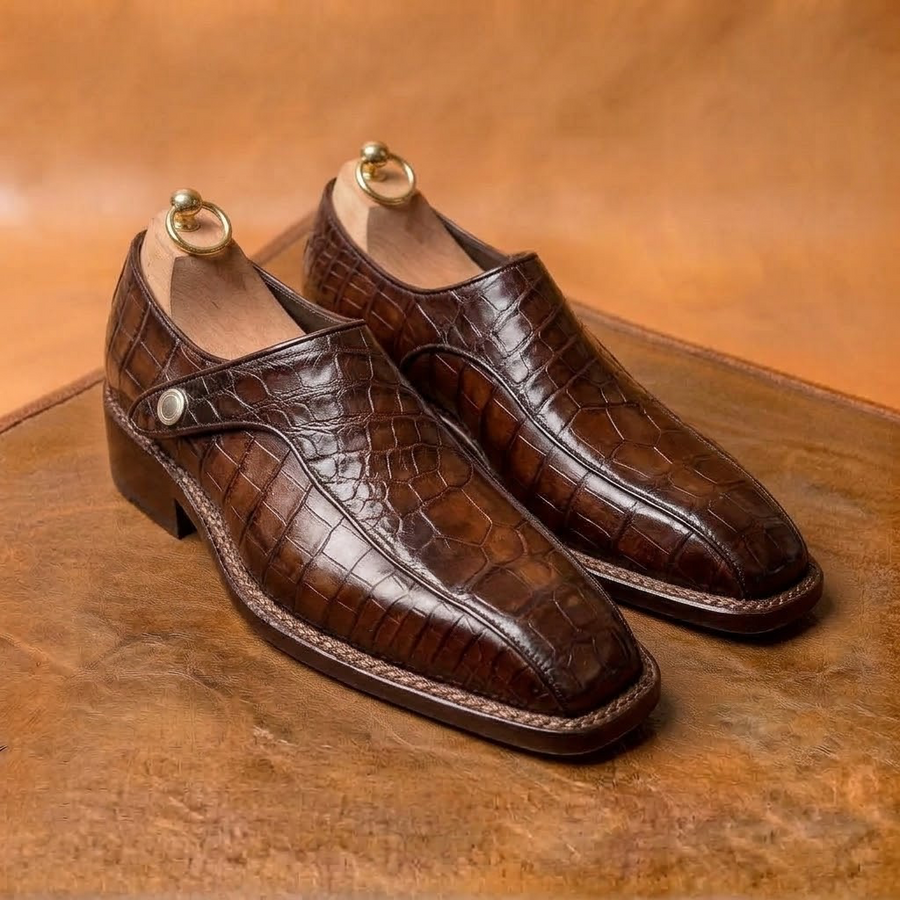 Brown crocodile Norwegian Monkstrap