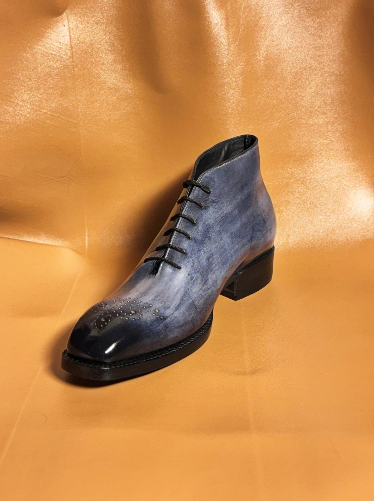 Smoked Blue Chukka Boots for Men