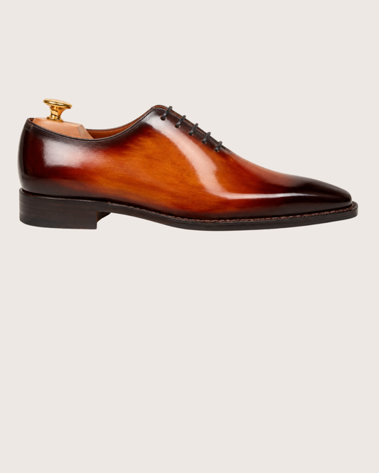 Brown patina whole-cut oxford