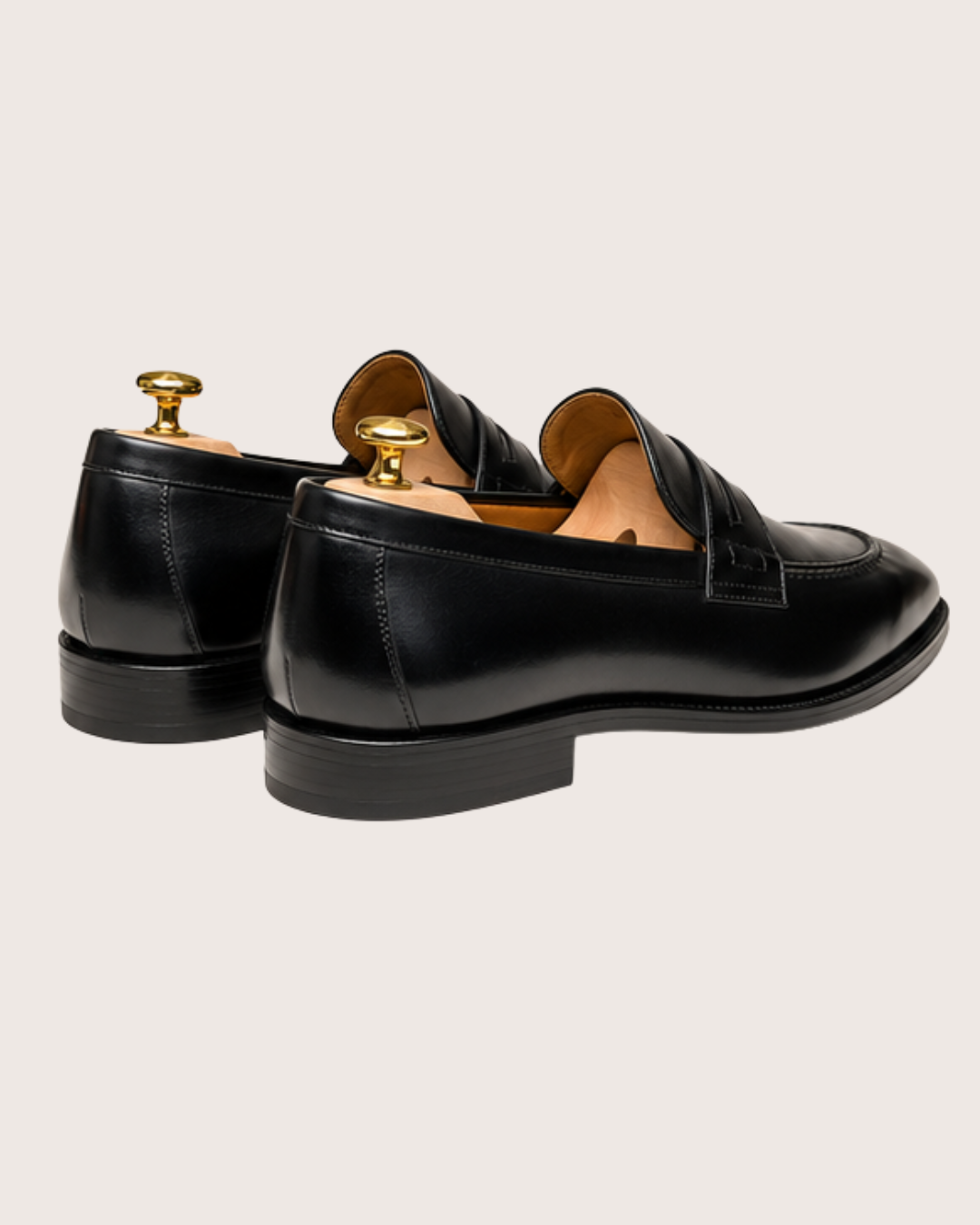Black penny loafers