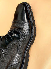 Black Norwegian Stitch Boots