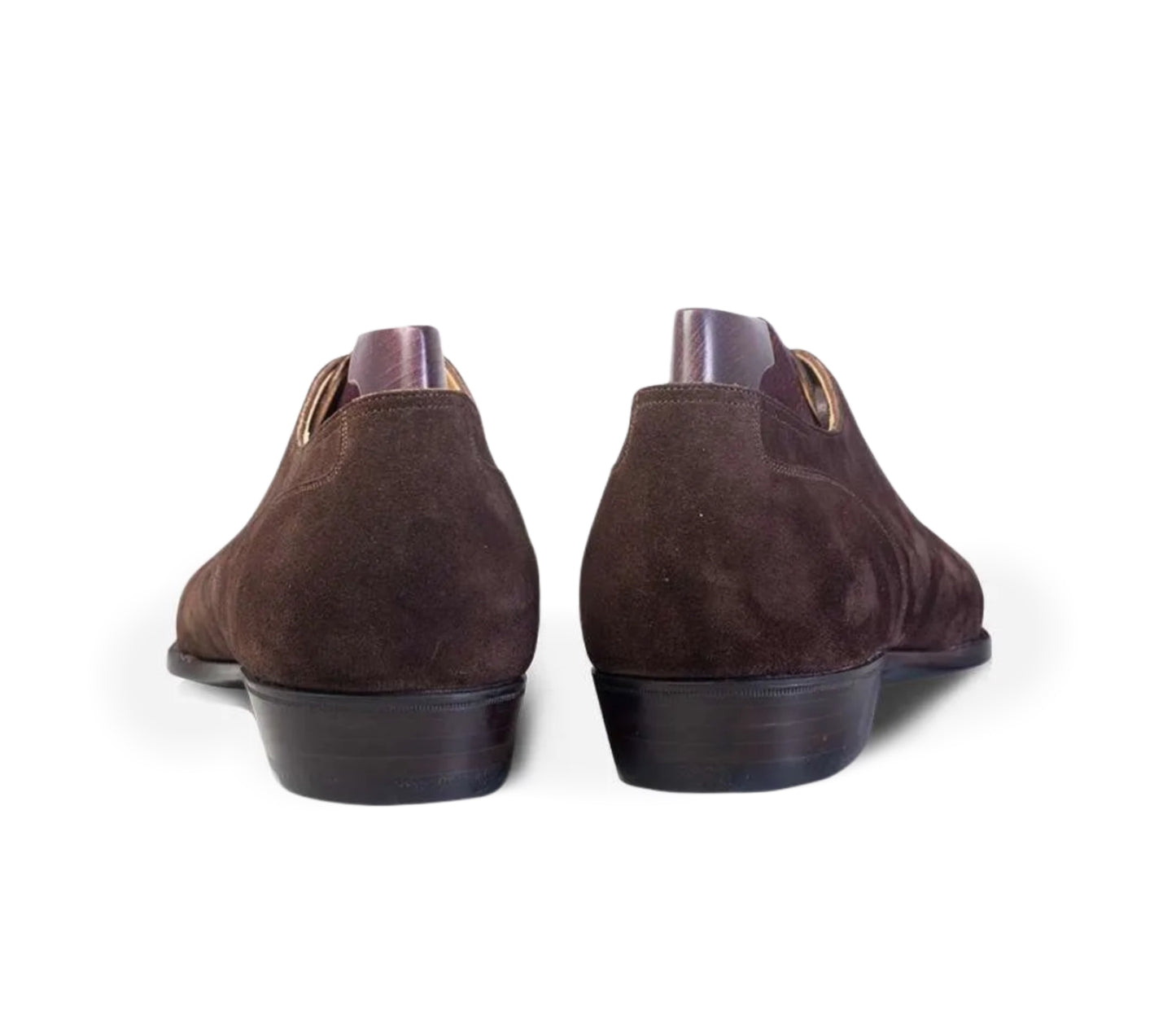 Brown split toe derby shoes