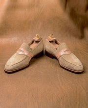 Two-Tone Tassel Loafers for Men