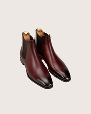 Burgundy Chelsea boots