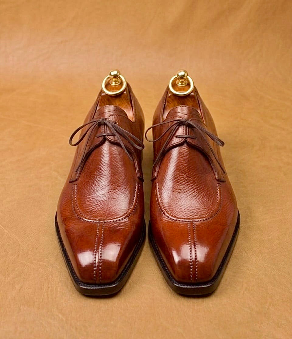 Chiseled Split-Toe Derby Shoes