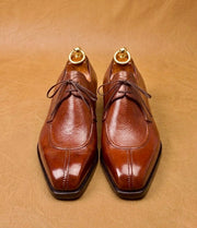 Chiseled Split-Toe Derby Shoes