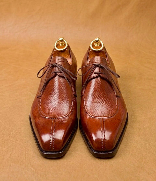 Chiseled Split-Toe Derby Shoes