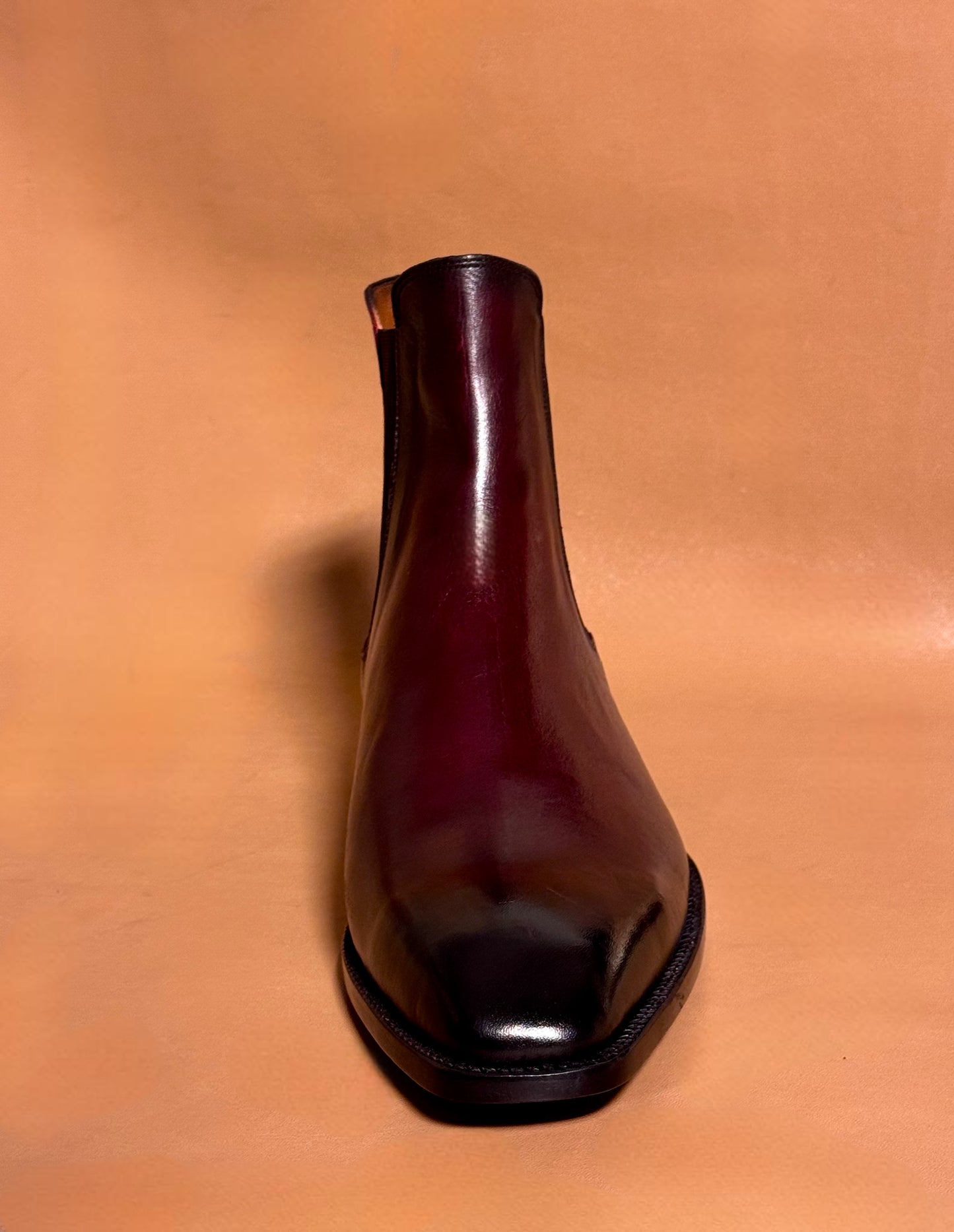 Burgundy Chelsea boots