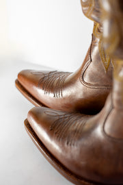 Brown vintage cowboy boots