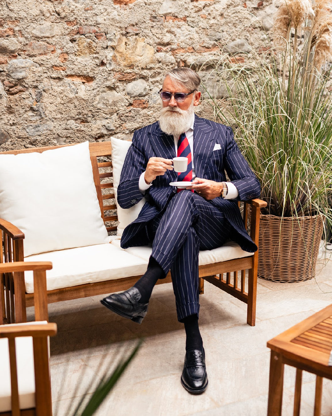 Black ostrich skin penny loafers