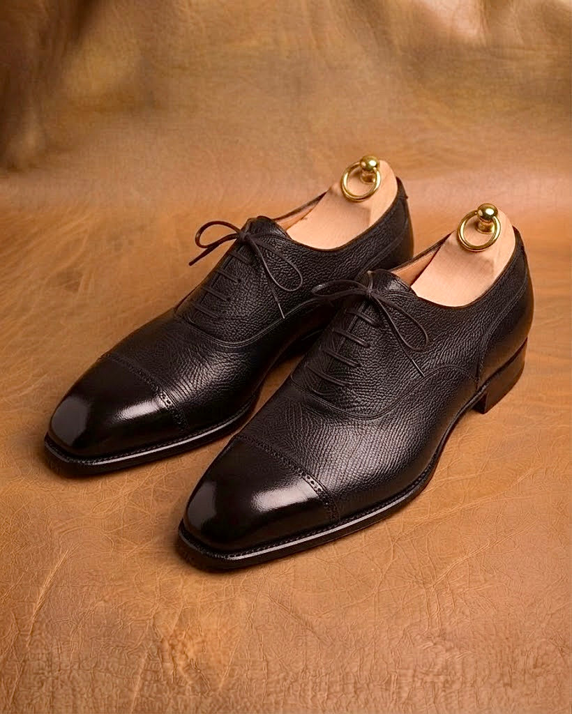 Black hatch grain oxford