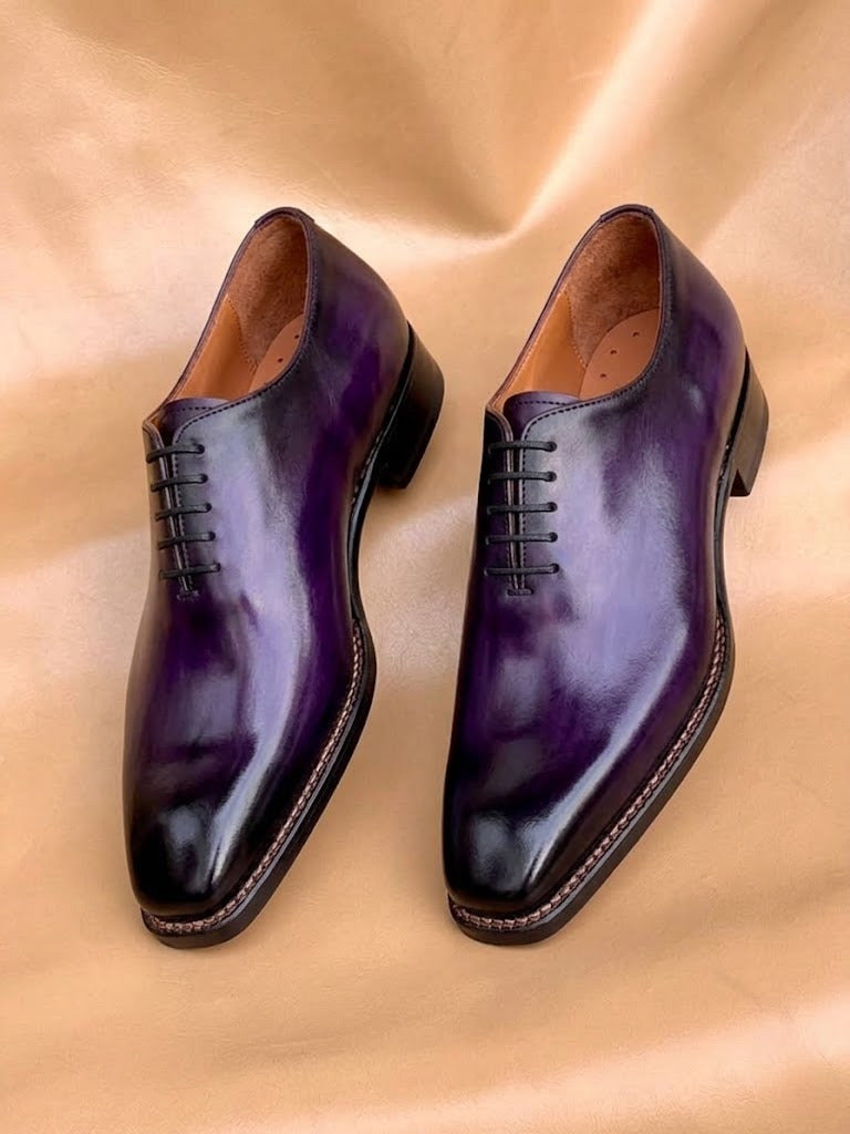 Purple patine wholecut oxford