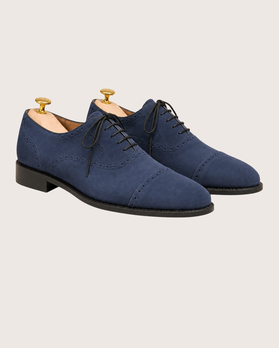 navy blue suede oxford