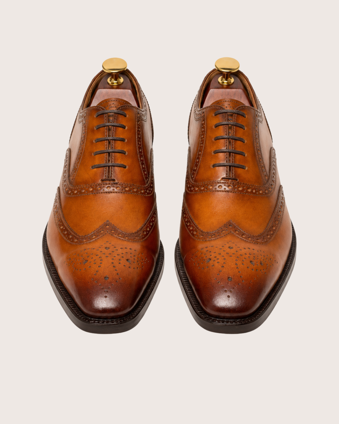 Tan wingtip Oxford