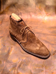 Tan Suede Norwegian Stitched Chukka Boots