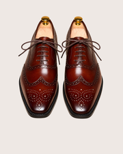 Mahogany wingtip oxford
