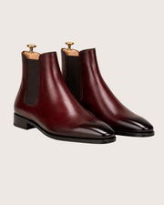 Burgundy Chelsea boots