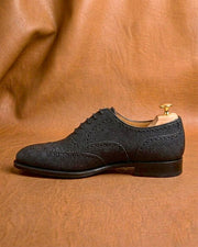 Black stingray wingtip oxford