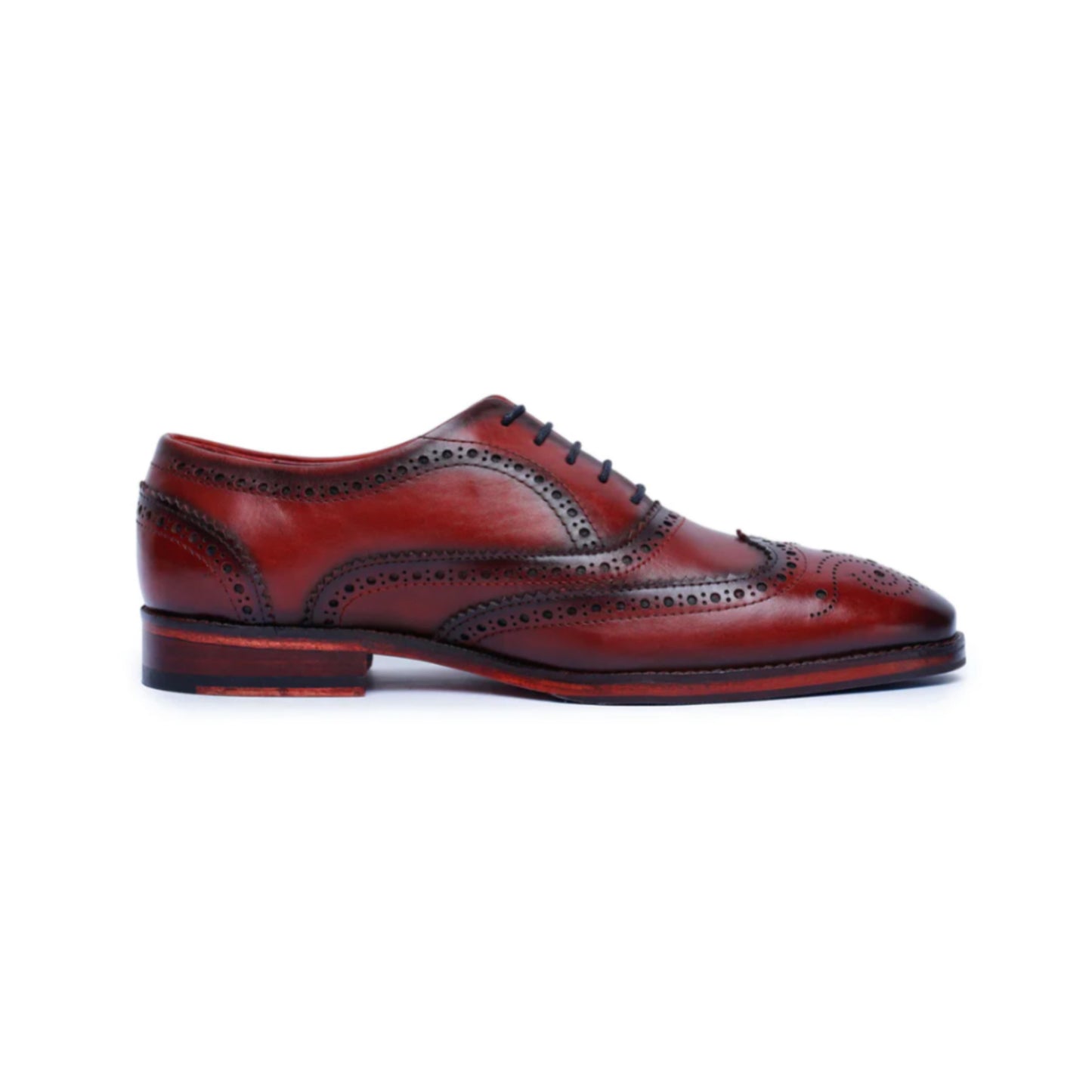 Red full brogue oxford