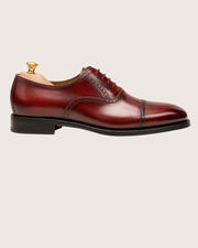 Burgundy cap toe oxford